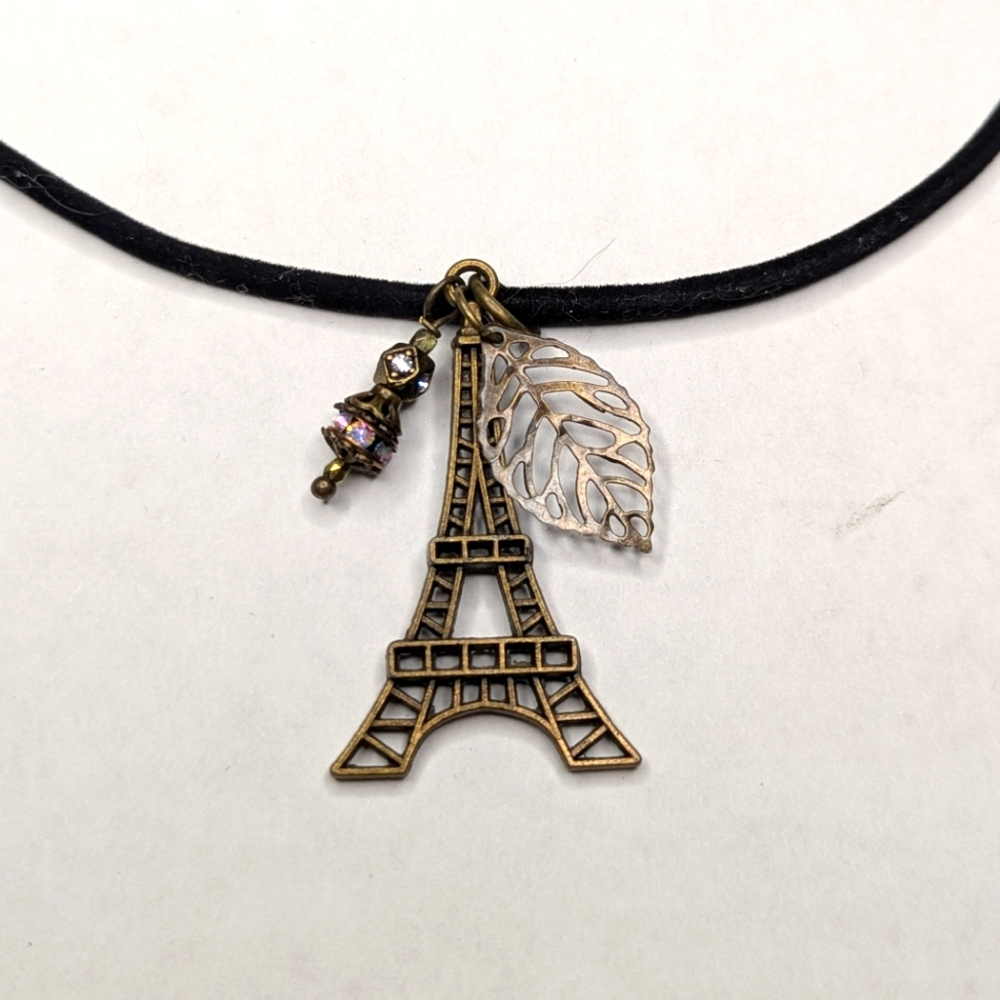 Boho Eiffel Tower Pendant Necklace